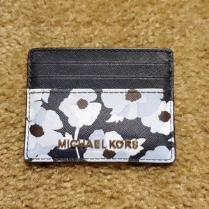 Floral patterned Michael Kors card holder